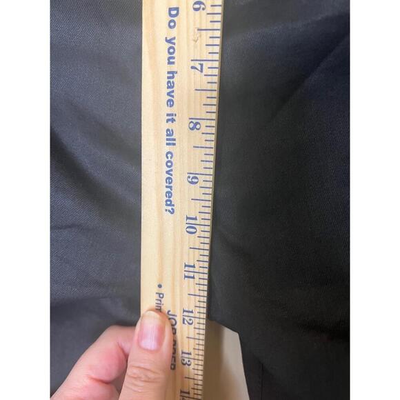 Helmut Lang Black Elastic Waistband Stretch Fabric Flat Front High Rise Pants 32 - Picture 10 of 13